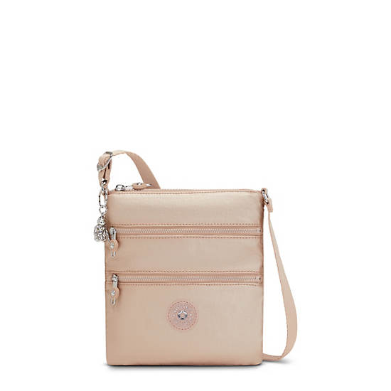 Kipling Keiko Metallic Crossbody Mini Veske Gull | NO 1880HA